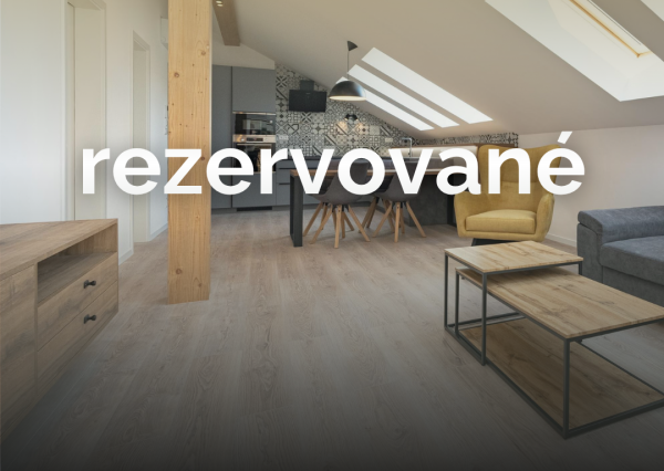 REZERVOVANÉ Dizajnový 2-izbový byt s terasou v centre Košíc