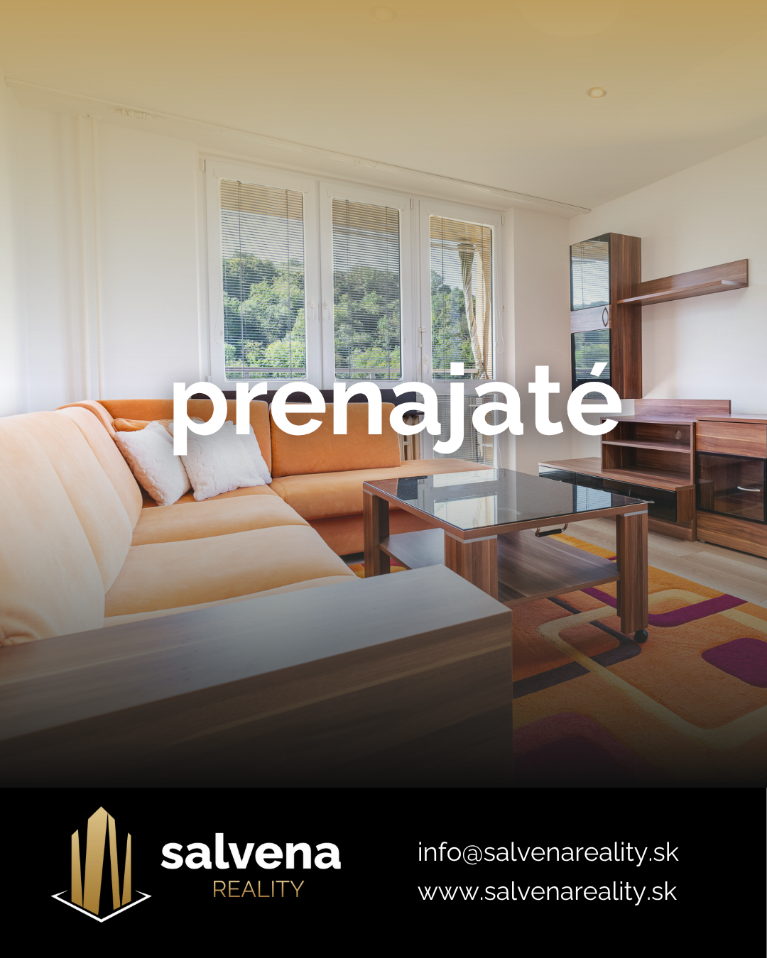 PRENAJATÉ Zariadený 2-izbový byt s lodžiou – Sídlisko II