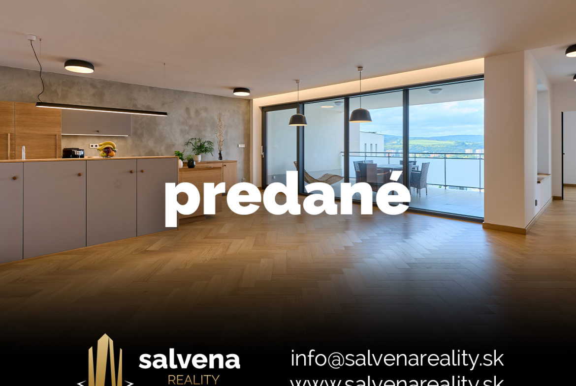 Luxusný byt 114 m² elegancie + terasa 22,5 m² s panorámou