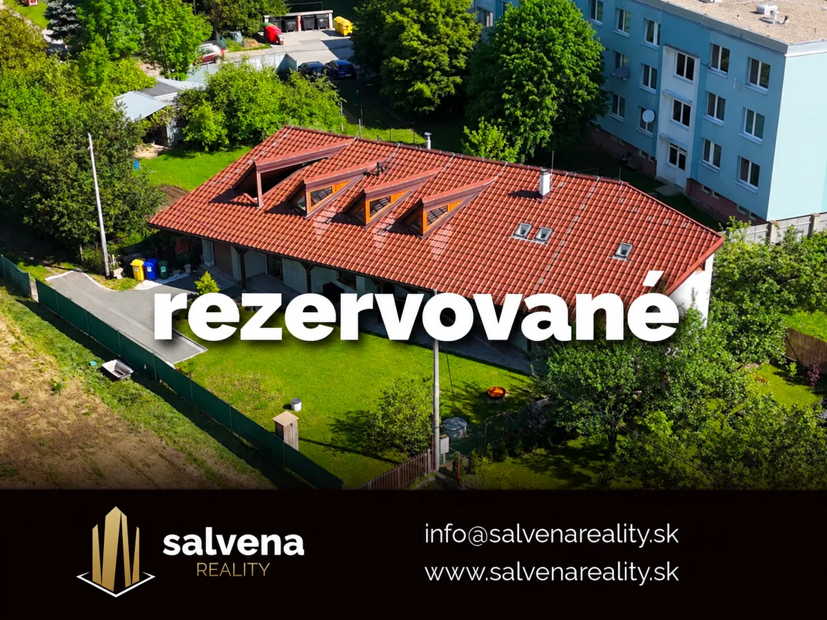 salvena-reality-velky-saris-rezervovane ***REZERVOVANÉ*** Priestranný dvojgeneračný Rodinný dom v srdci Veľkého Šariša.